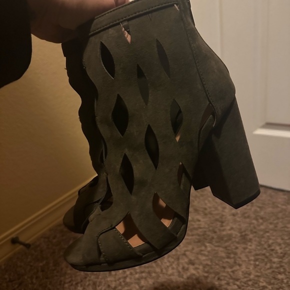 Shoes - Heels-Hunter Green